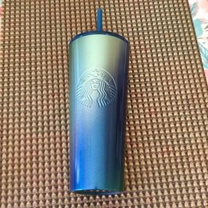Starbucks blue green ombre tumbler